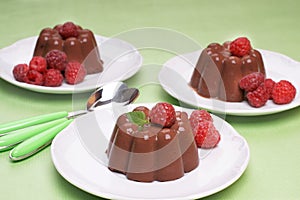 Chocolate blancmange