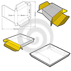 Chocolate Box and Die-cut Pattern.