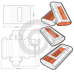 Chocolate Box and Die-cut Pattern.