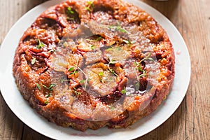 Chocolate bread and butter pudding