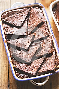 Chocolate bread butter pudding pudding