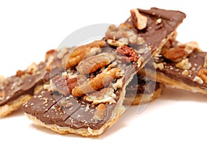 Chocolate brittle cookies photo