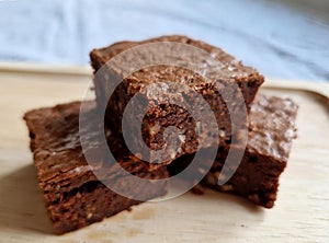 chocolate brownie, or simply a brownie, is a chocolate baked