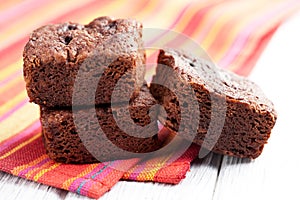 Chocolate brownies dessert