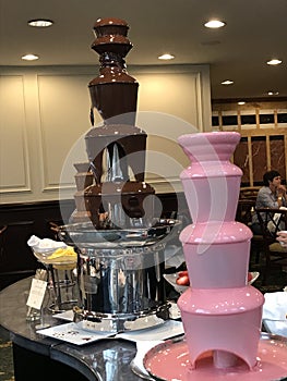 Chocolate Buffet at CafÃÂ© Fleuri in Langham Hotel in Boston, Massachusetts