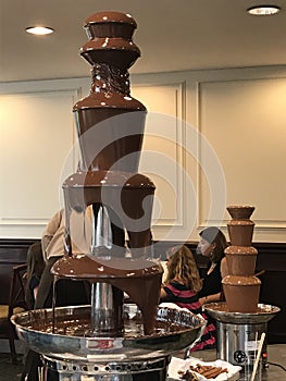 Chocolate Buffet at CafÃÂ© Fleuri in Langham Hotel in Boston, Massachusetts