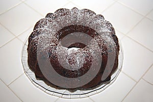 Chocolate bunt cake photo