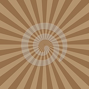 Chocolate burst background. Brown chocolate background with rays. Explosion of sun with fun beams. Chcolate-coffee backdrop.
