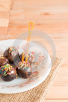 Chocolate cake ball