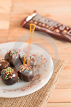 Chocolate cake ball