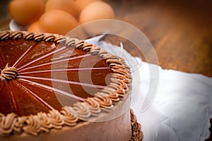 Chocolate cake - closeup