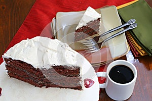 Chocolate Cake and Coffee