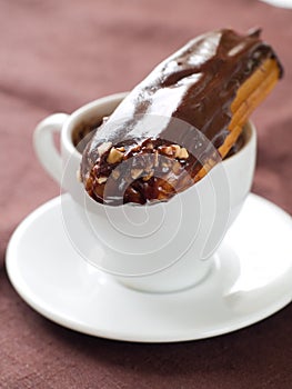 Chocolate cake (eclair)
