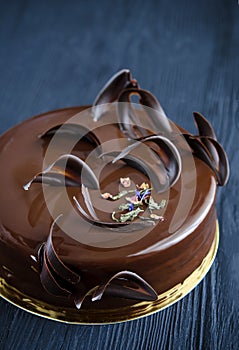 Chocolate cake glazed