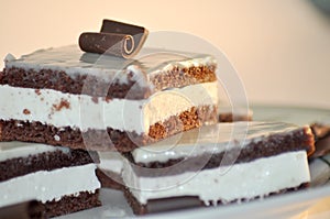 Chocolate Cake With Milk Cream
