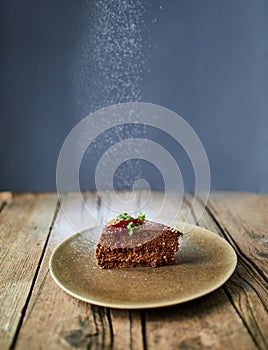 Chocolate Cake with powder sugar