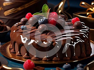 Chocolate Cake Slice: Decadent Delight in Every Tempting Bite.