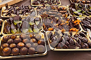 Chocolate with candied fruit