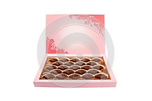 Chocolate candies box