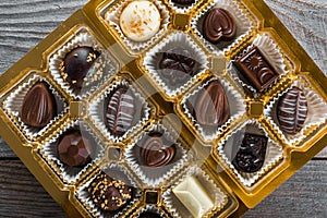 Chocolate candies box