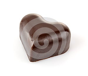 Chocolate candy in appearance heart photo