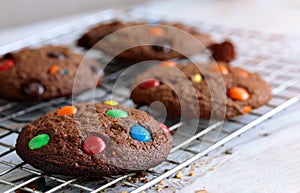 Chocolate candy cookies