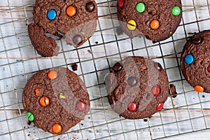 Chocolate candy cookies