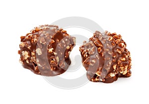 Chocolate candy with nuts