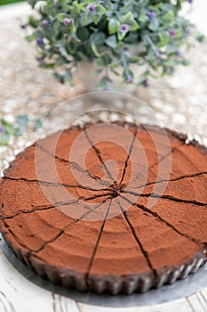 chocolate cheese pie