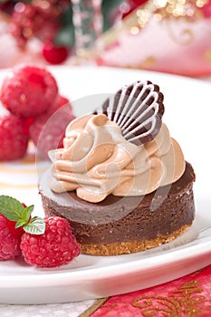 Chocolate cheesecake