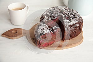 Chocolate and cherry cake