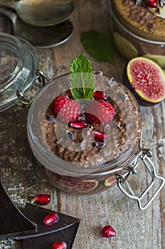 Chocolate Chia seed pudding