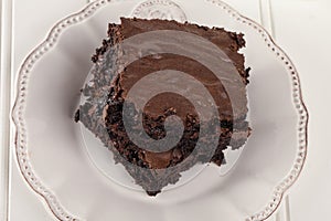 Chocolate Chip Brownie on white