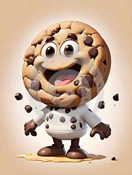 Chocolate Chip Cookie Character photo