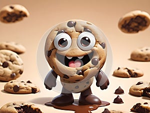 Chocolate Chip Cookie Character photo
