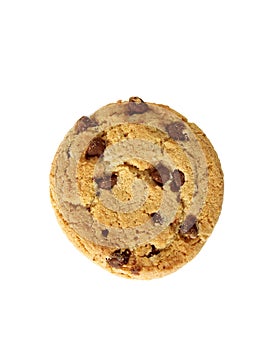 Chocolate Chip Cookie-from top (path included)