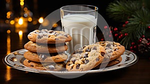 Doméstico galletas sobre el pequeno lámina espera sobre el víspera. 