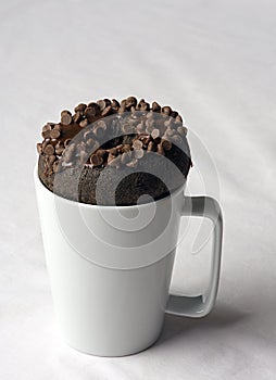 Chocolate Chip Doughnut in Cup