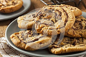 Chocolate Chip Peanut Butter Pinwheel Cookie