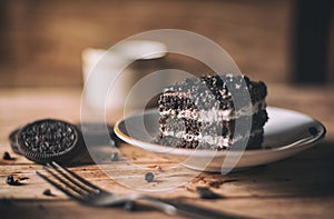 Chocolate chips Cake with Oreo