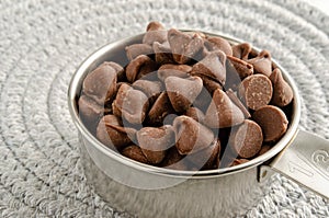 Chocolate Chips In Measuring Cup