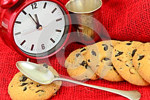 Chocolate Christmas Cookies on White Plate