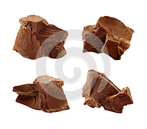 Chocolate Chunks isolated