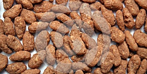 Chocolate coated puffed rice cereal
