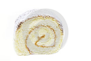 Chocolate coconut roll cake