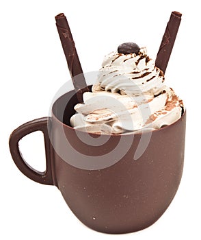 Chocolate coffee cup
