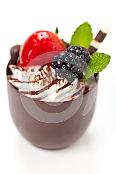 Chocolate coffee cup