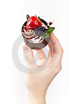 Chocolate coffee cup