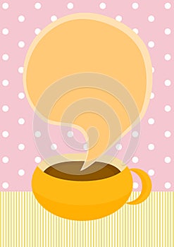 Chocolate or Coffee cup invitation card