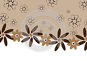 Chocolate coffee flowers - banner